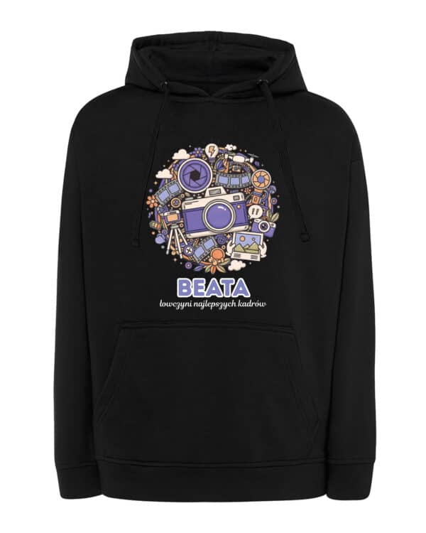 1607 (16) Bluza z kapturem Fotograf Personalizowana Ilustracyjna