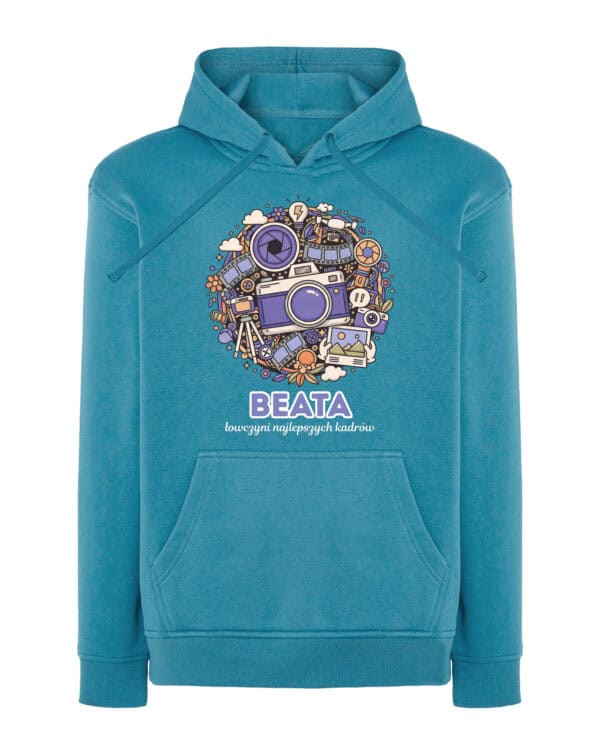 1607 (19) Bluza z kapturem <br>Fotograf Personalizowana Ilustracyjna