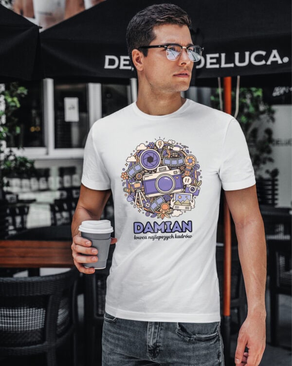 1607 (3) Koszulka Fotograf Personalizowana Ilustracyjna