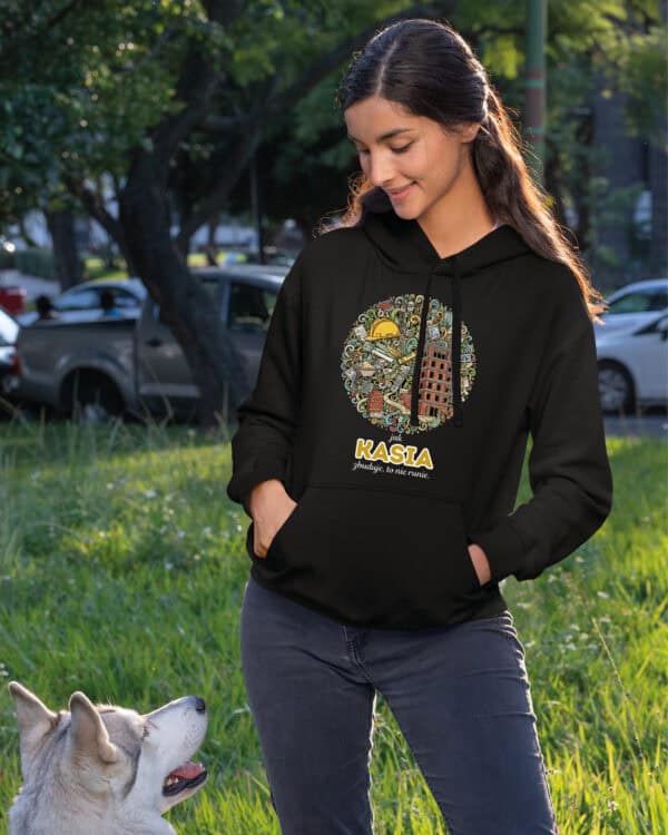 1609 (17) Bluza z kapturem <br>Budowniczy Personalizowana Ilustracyjna
