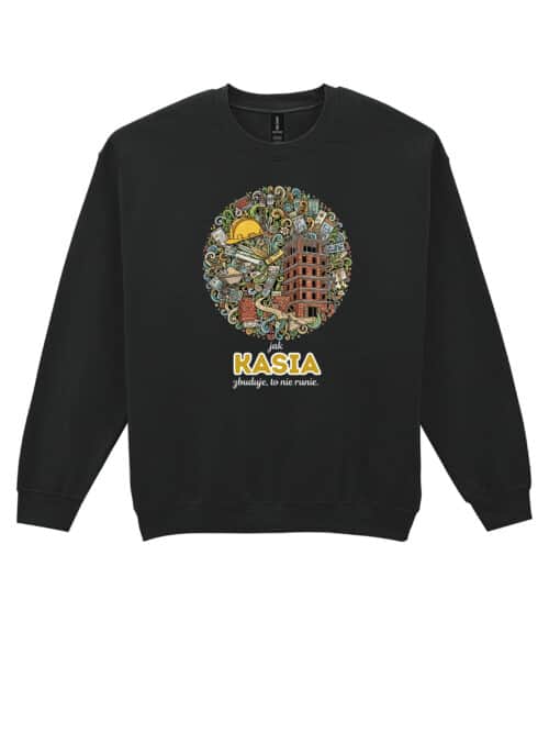 1609 (22) Bluza bez kaptura Budowniczy Personalizowana Ilustracyjna