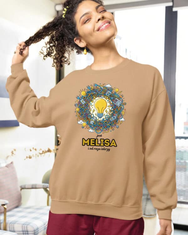 1610 (11) Bluza bez kaptura Elektryk <br>Personalizowana Ilustracyjna