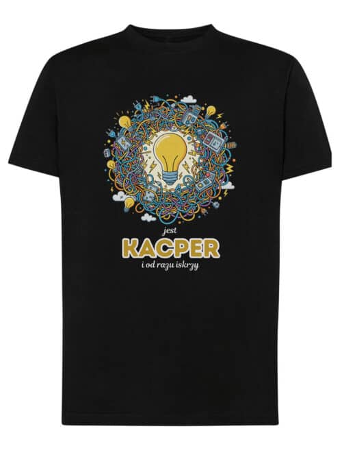 1610 (13) Koszulka Elektryk Personalizowana Ilustracyjna