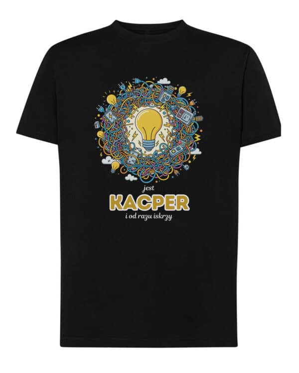 1610 (13) Koszulka Elektryk Personalizowana Ilustracyjna