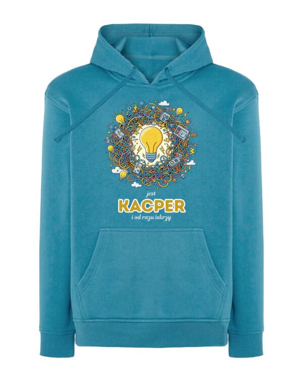 1610 (19) Bluza z kapturem <br>Elektryk Personalizowana Ilustracyjna