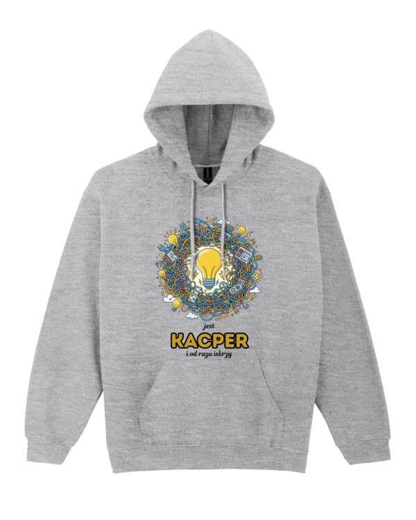 1610 (7) Bluza z kapturem <br>Elektryk Personalizowana Ilustracyjna