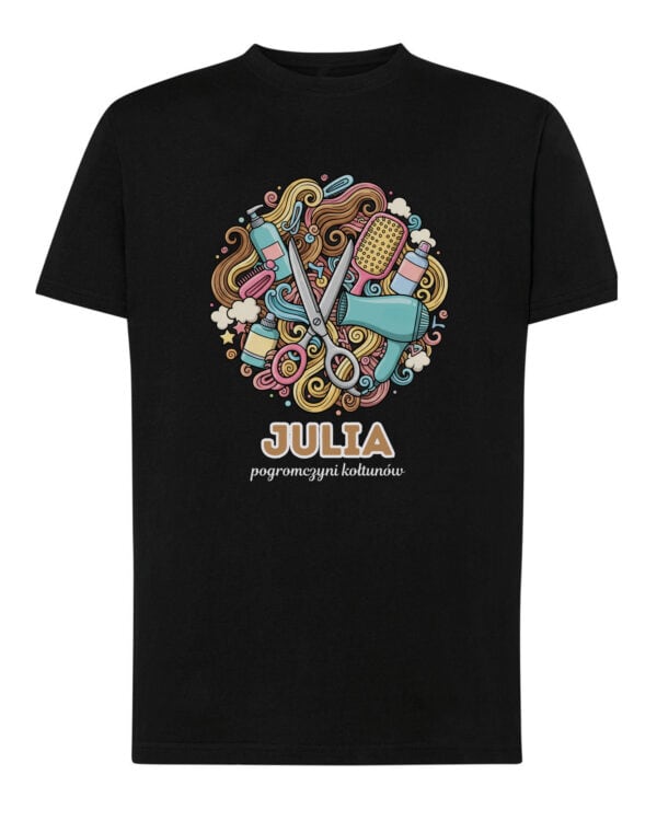 1611 (13) Koszulka Fryzjer Personalizowana Ilustracyjna
