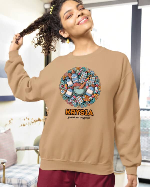 1612 (11) Bluza bez kaptura Aptekarz <br>Personalizowana Ilustracyjna