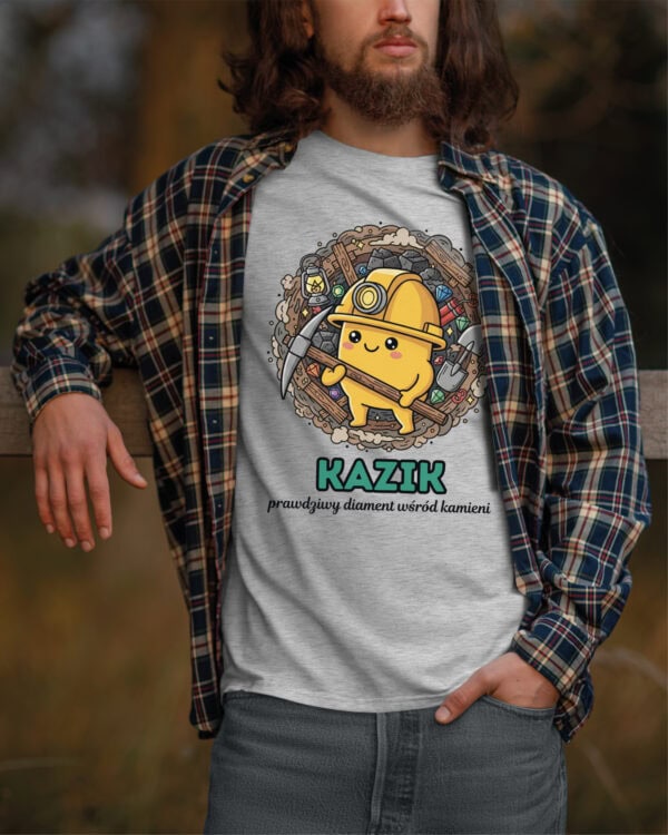 1613 (6) Koszulka Górnik Personalizowana Ilustracyjna