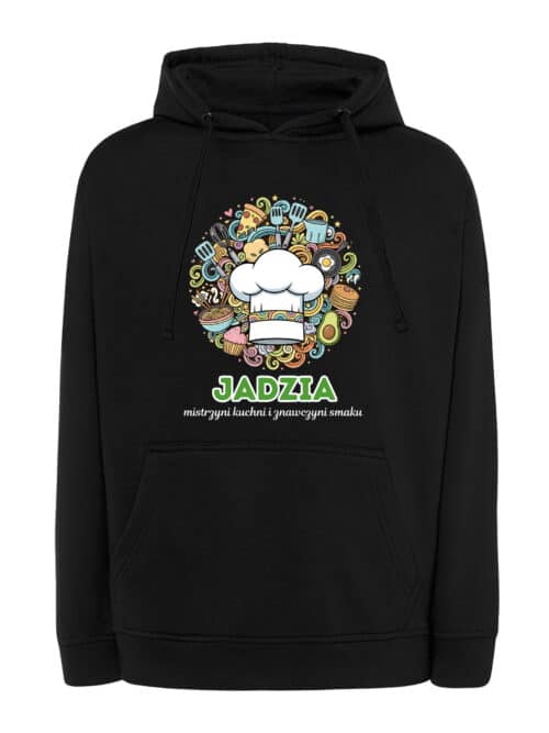 1614 (16) Bluza z kapturem Kucharz Personalizowana Ilustracyjna