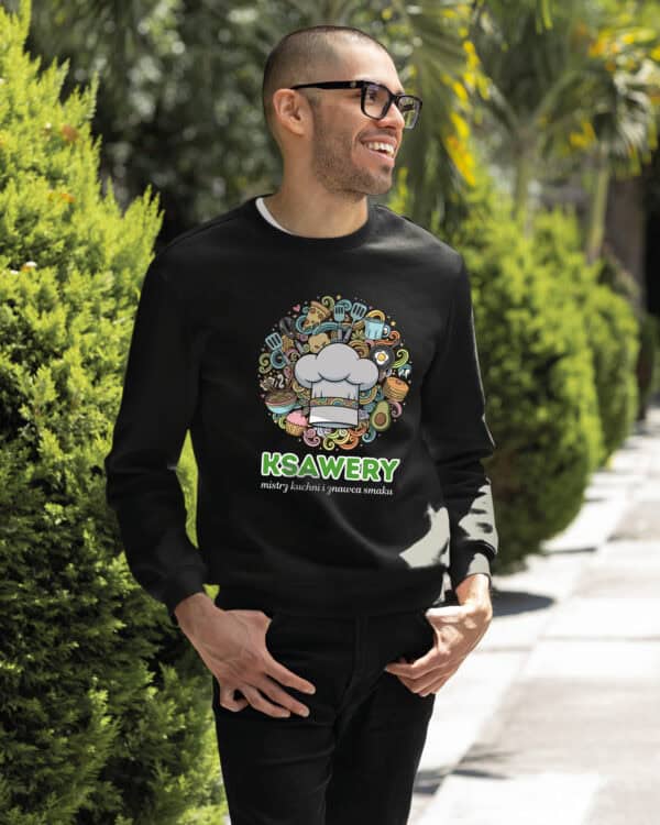 1614 (24) Bluza bez kaptura Kucharz <br>Personalizowana Ilustracyjna