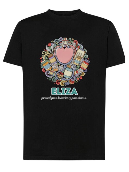 1615 (13) Koszulka Lekarz Personalizowana Ilustracyjna