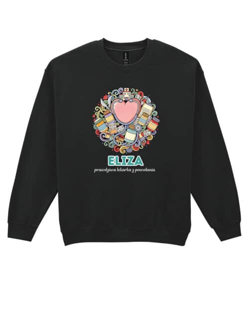 1615 (22) Bluza bez kaptura Lekarz Personalizowana Ilustracyjna