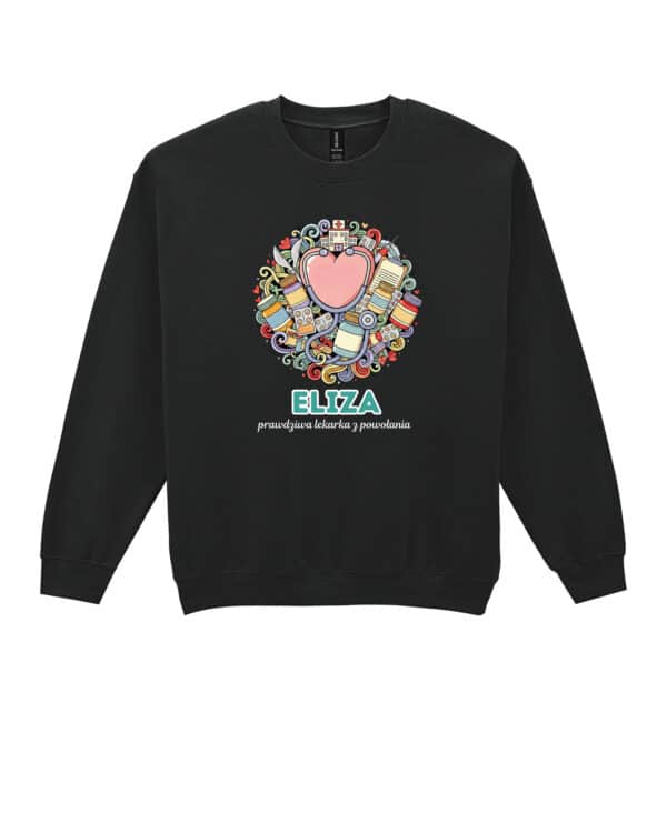 1615 (22) Bluza bez kaptura Lekarz Personalizowana Ilustracyjna