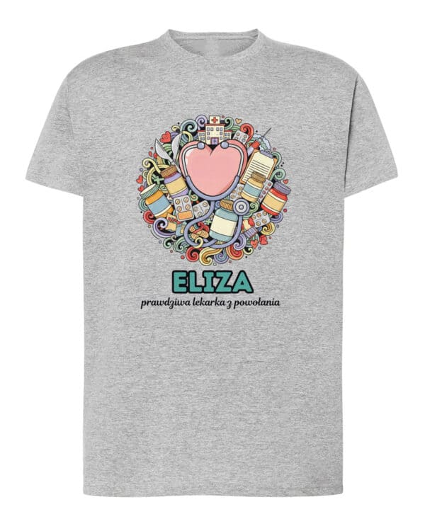1615 (4) Koszulka Lekarz Personalizowana Ilustracyjna