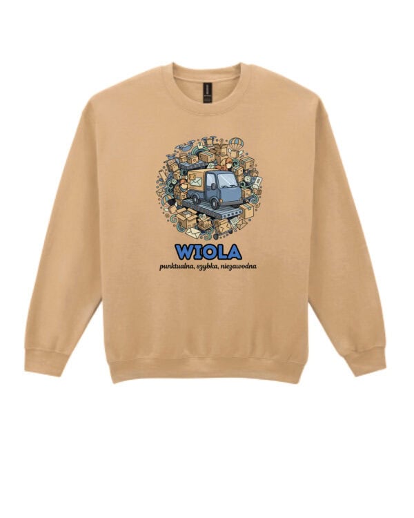 1616 (10) Bluza bez kaptura Kurier <br>Personalizowana Ilustracyjna