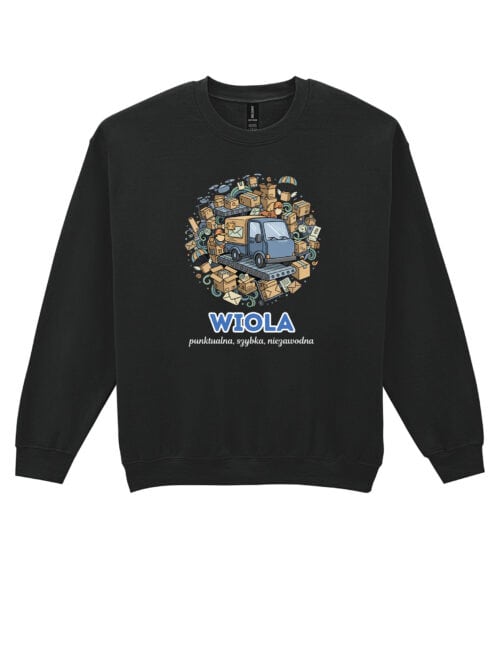 1616 (22) Bluza bez kaptura Kurier Personalizowana Ilustracyjna