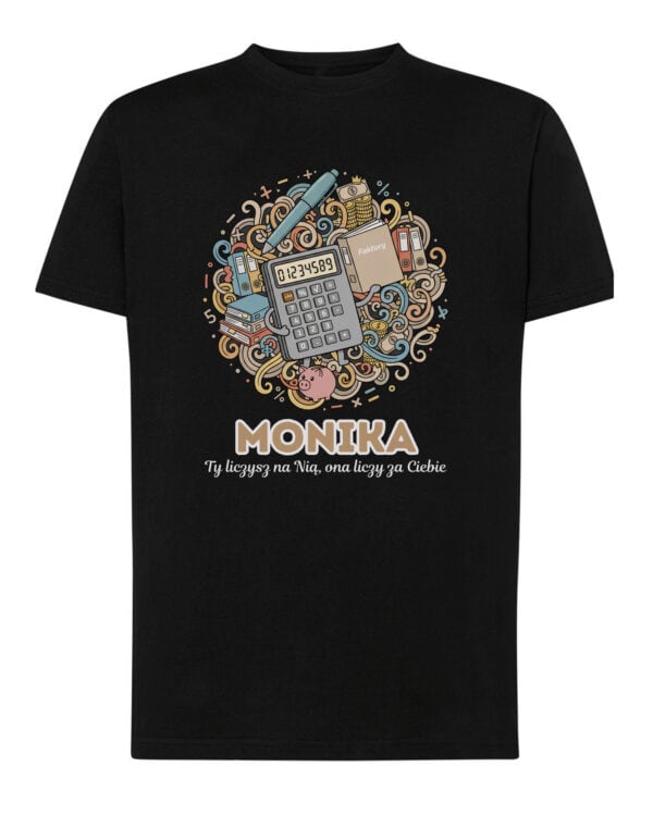 1617 (13) Koszulka Księgowy Personalizowana Ilustracyjna