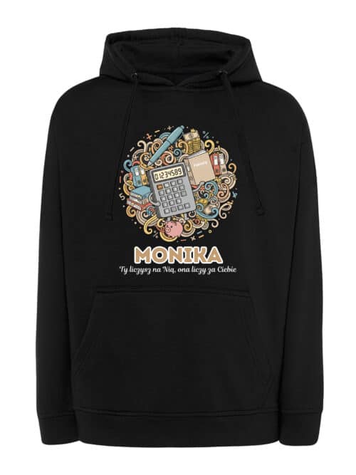 1617 (16) Bluza z kapturem Księgowy Personalizowana Ilustracyjna