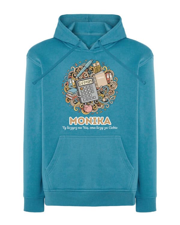 1617 (19) Bluza z kapturem <br>Księgowy Personalizowana Ilustracyjna