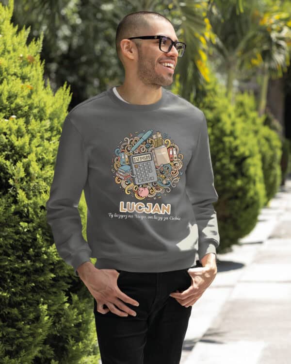 1617 (27) Bluza bez kaptura Księgowy <br>Personalizowana Ilustracyjna