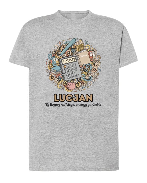 1617 (4) Koszulka Księgowy Personalizowana Ilustracyjna