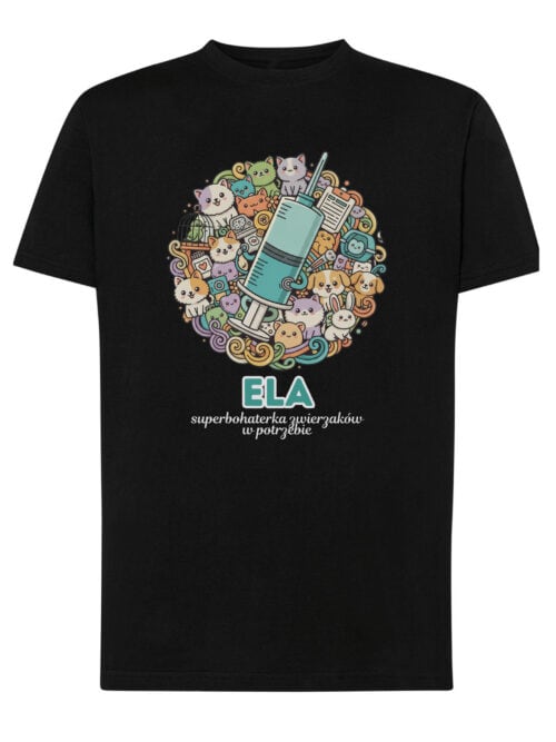 1618 (13) Koszulka Weterynarz Personalizowana Ilustracyjna