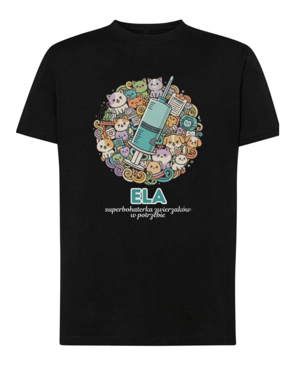 1618 (13) Koszulka Weterynarz Personalizowana Ilustracyjna