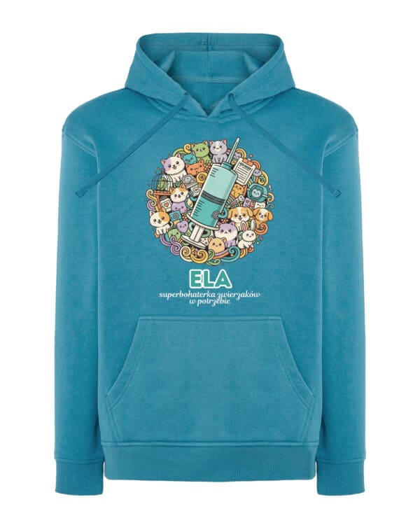 1618 (19) Bluza z kapturem <br>Weterynarz Personalizowana Ilustracyjna