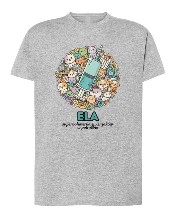 1618 (4) Koszulka Weterynarz Personalizowana Ilustracyjna