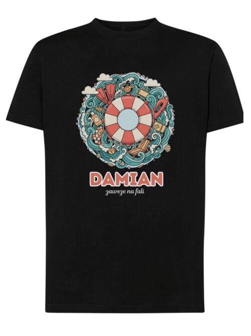 1619 (13) Koszulka Ratownik Personalizowana Ilustracyjna