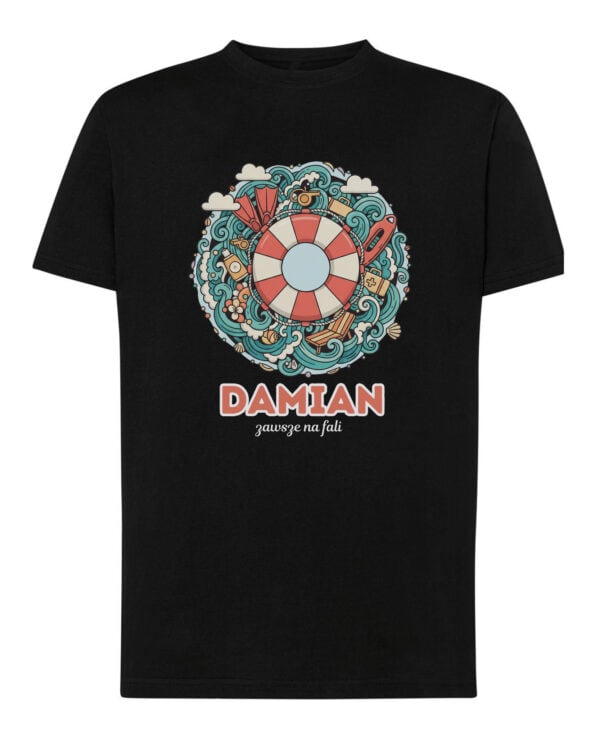 1619 (13) Koszulka Ratownik Personalizowana Ilustracyjna