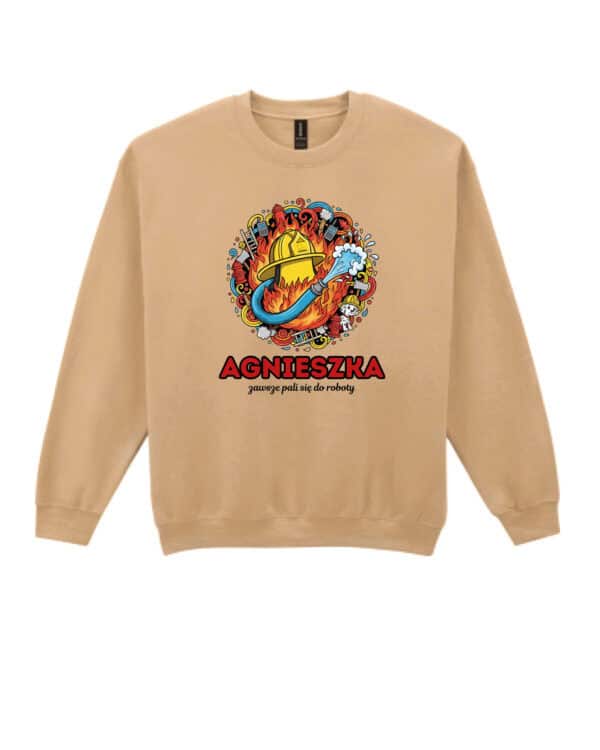 1620 (10) Bluza bez kaptura Strażak <br>Personalizowana Ilustracyjna