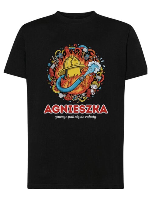 1620 (13) Koszulka Strażak Personalizowana Ilustracyjna