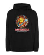 1620 (16) Bluza z kapturem Strażak Personalizowana Ilustracyjna