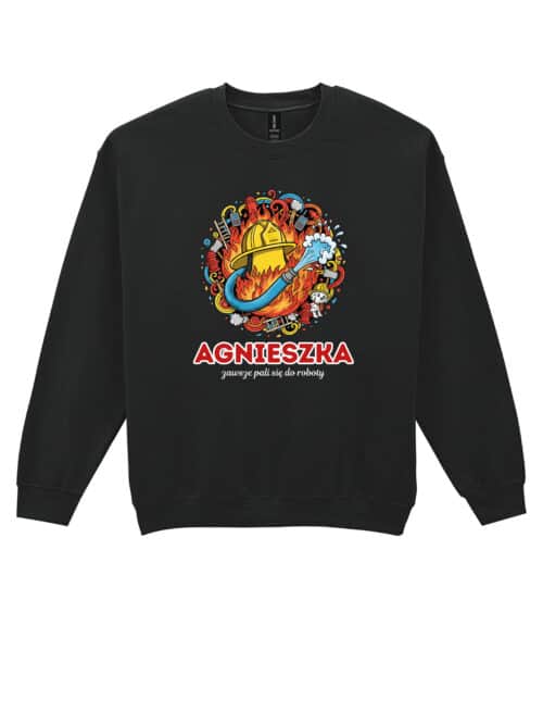 1620 (22) Bluza bez kaptura Strażak Personalizowana Ilustracyjna