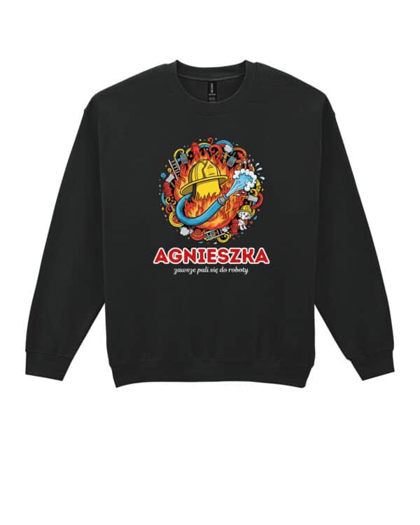 1620 (22) Bluza bez kaptura Strażak Personalizowana Ilustracyjna