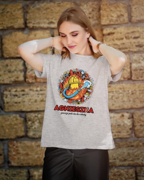 1620 (5) Koszulka Strażak Personalizowana Ilustracyjna