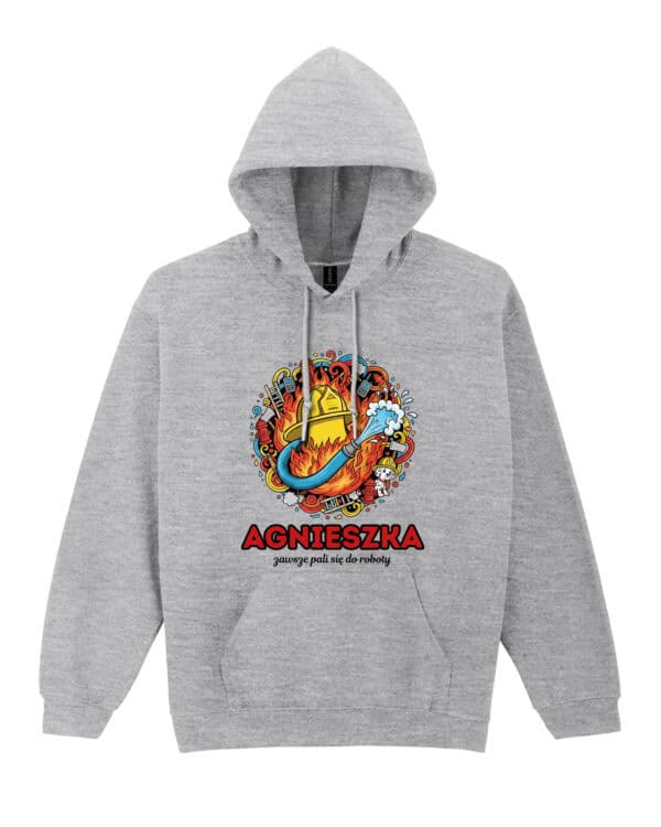 1620 (7) Bluza z kapturem <br>Strażak Personalizowana Ilustracyjna