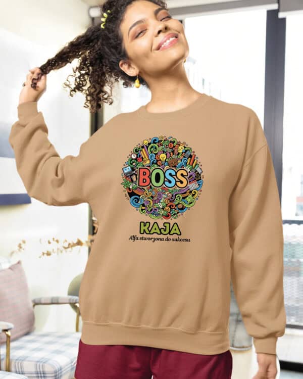 1621 (11) Bluza bez kaptura dla Szefa <br>Personalizowana Ilustracyjna