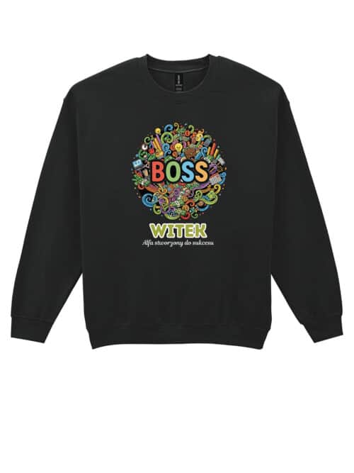 1621 (22) Bluza bez kaptura dla Szefa Personalizowana Ilustracyjna