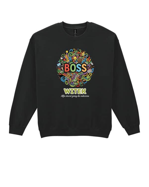 1621 (22) Bluza bez kaptura dla Szefa Personalizowana Ilustracyjna