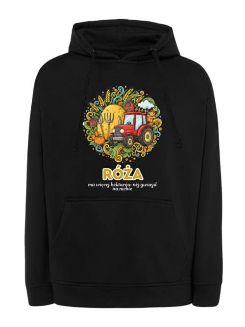 1622 (16) Bluza z kapturem Rolnik Personalizowana Ilustracyjna