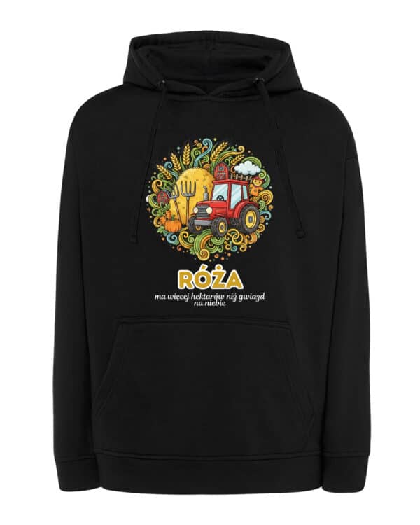 1622 (16) Bluza z kapturem Rolnik Personalizowana Ilustracyjna