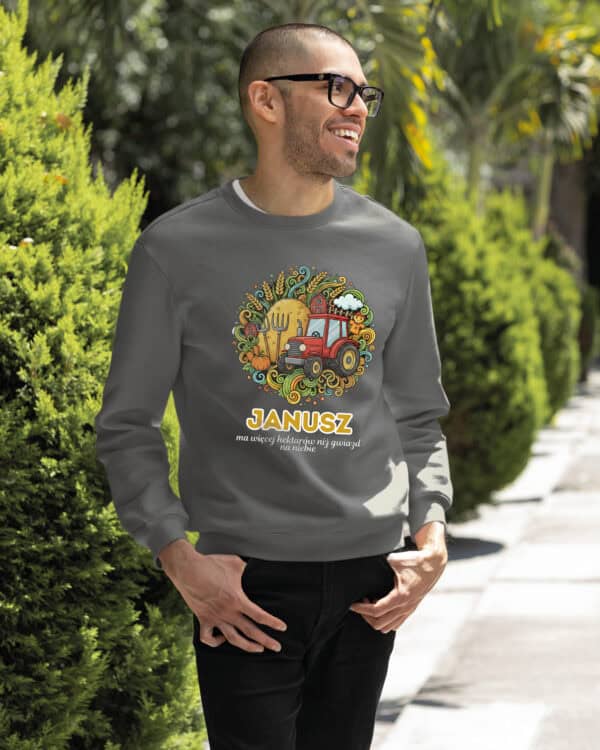 1622 (27) Bluza bez kaptura Rolnik <br>Personalizowana Ilustracyjna