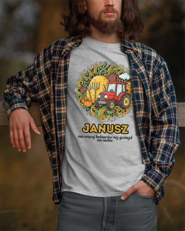 1622 (6) Koszulka Rolnik Personalizowana Ilustracyjna