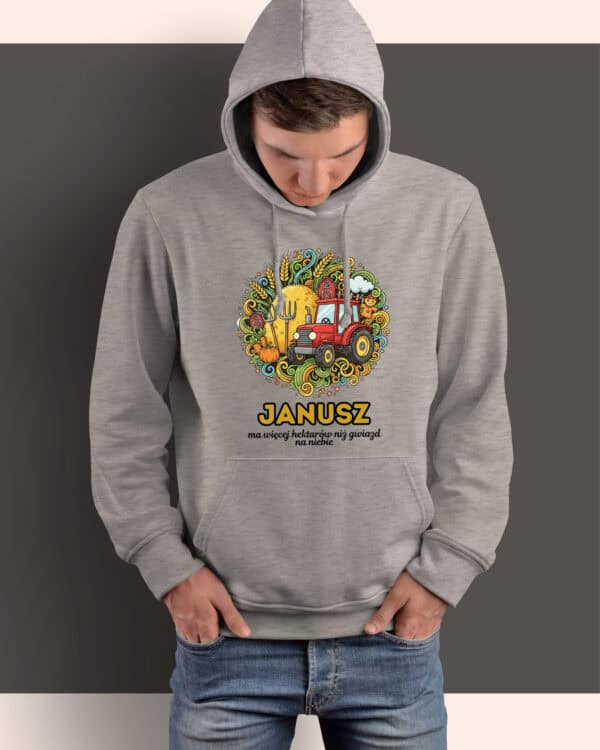 1622 (9) Bluza z kapturem <br>Rolnik Personalizowana Ilustracyjna