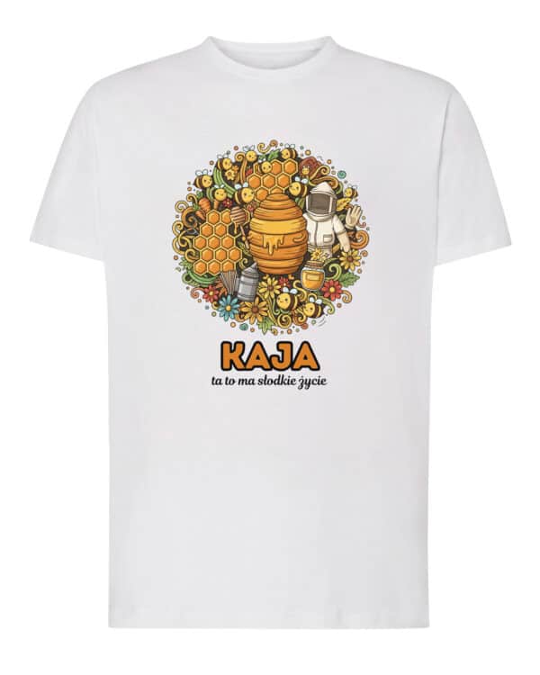 1623 (1) Koszulka Pszczelarz Personalizowana Ilustracyjna