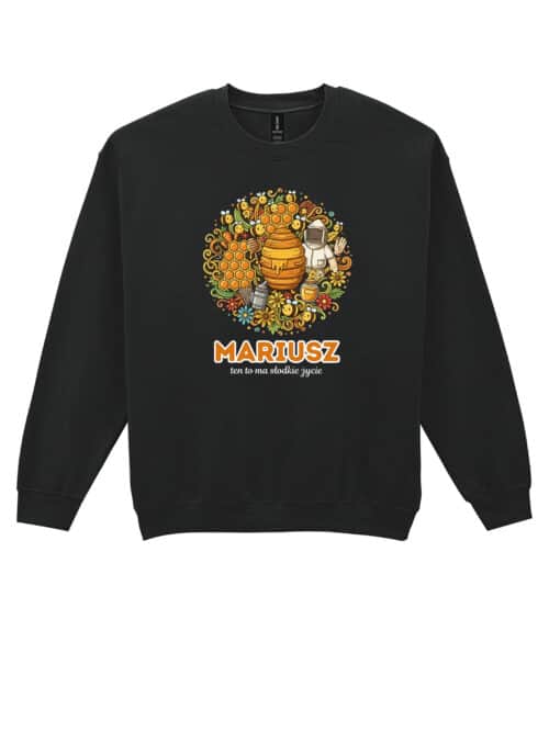 1623 (22) Bluza bez kaptura Pszczelarz Personalizowana Ilustracyjna