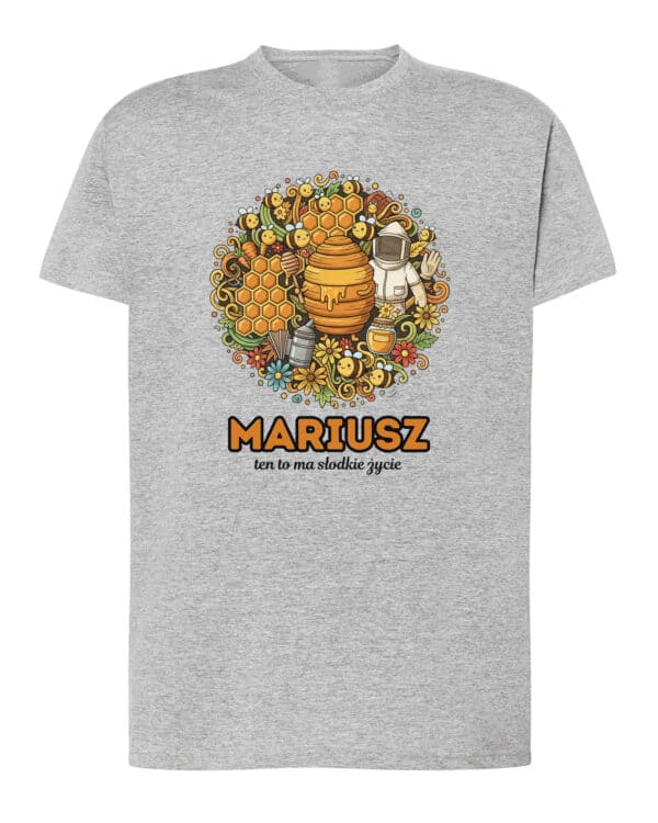 1623 (4) Koszulka Pszczelarz Personalizowana Ilustracyjna